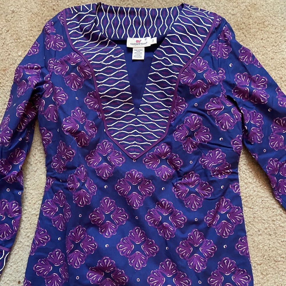 Purple Vineyard Vines Shirt